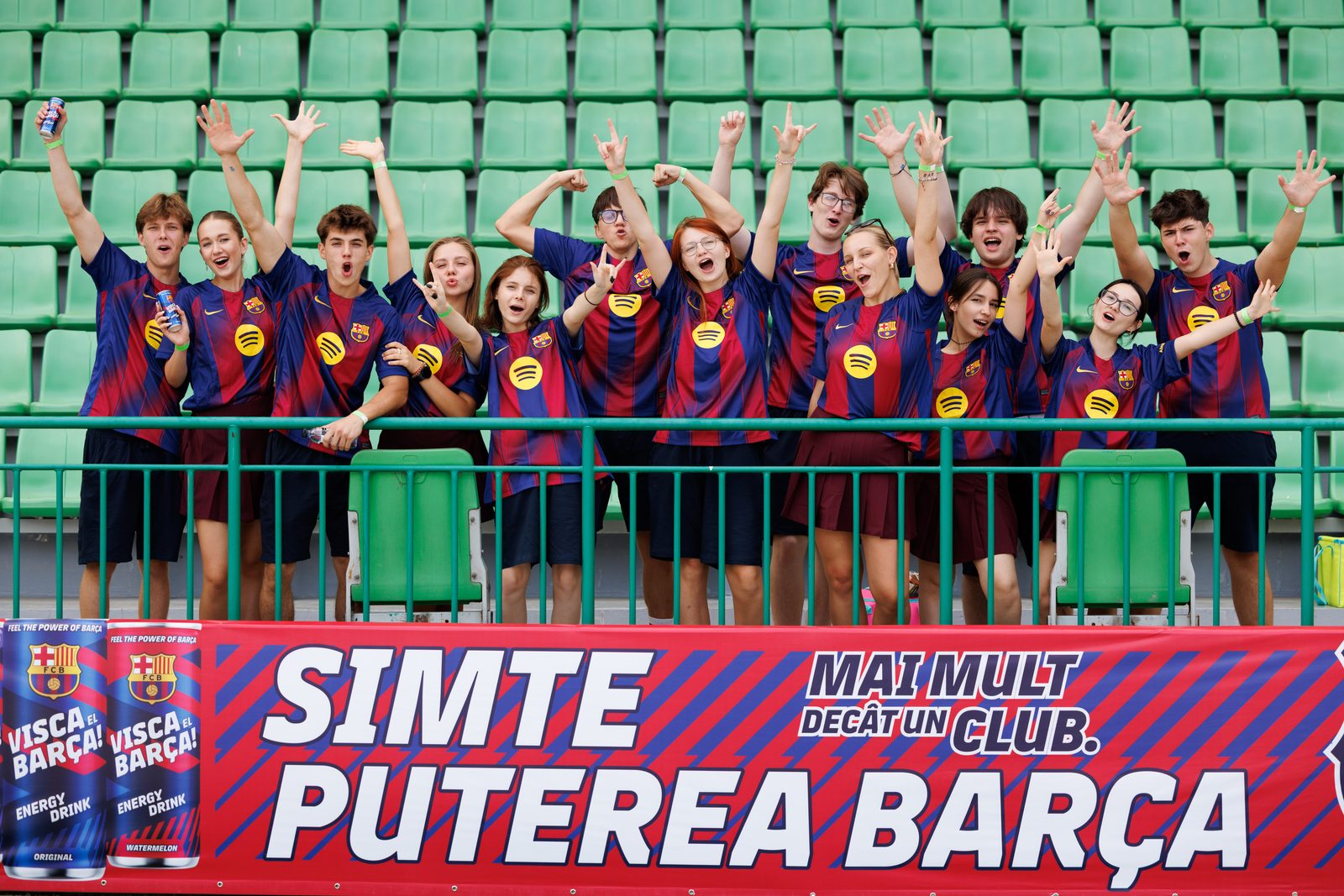 Fan zone in Barça colours